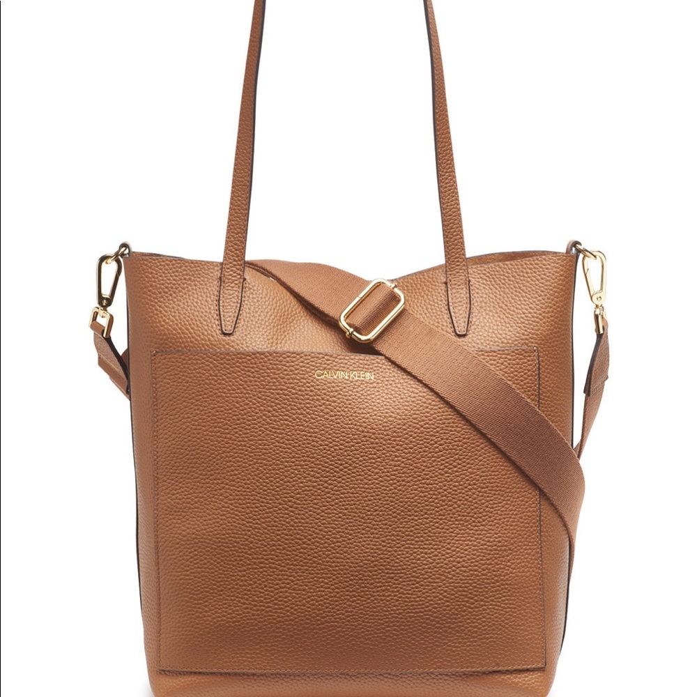 Leather Calvin Klein tote